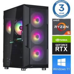 INTOP Ryzen 5 5500 16GB 500SSD M.2 NVME RTX3060 12GB WIN11Pro