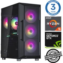 INTOP Ryzen 5 5600X 32GB 500SSD M.2 NVME GTX1650 4GB no-OS