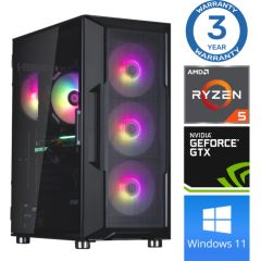 INTOP Ryzen 5 5500 32GB 250SSD M.2 NVME GTX1650 4GB WIN11