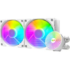 PC Water Cooling Darkflash DC240 ARGB 2x 120x120 (white)