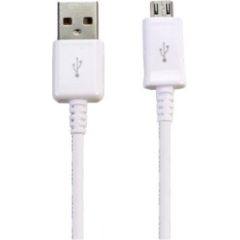 Samsung ECB-DU4EWE Universāls Micro USB Datu un Uzlādes Kabelis 1.5m Balts (OEM)