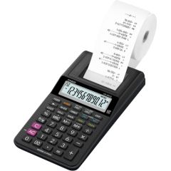 Kalkulators ar printeri CASIO HR-8RCE-BK-S-EC, 42 x 102 x 209 mm