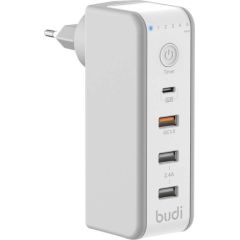 Dual USB charger with timer Budi 301TE, 5V=2,4A, 32 W