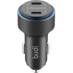 Car charger, Budi 2xUSB-C 60W