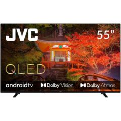 TV Set JVC 55" 4K/Smart QLED 3840x2160 Wireless LAN Bluetooth Android TV LT-55VAQ330P