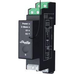 2-channel DIN rail relay with energy measurement Shelly Qubino Pro 2PM