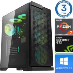 INTOP Ryzen 7 5700X 16GB 500SSD M.2 NVME GTX1650 4GB WIN11