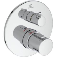 Ideal Standard iebūvējamā vannas/dušas termostata Ceratherm T100 virsapmetuma daļa, hroms