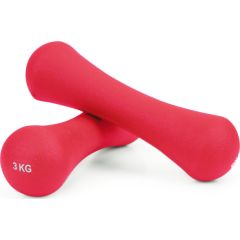 Neoprene Dumbbells Set ModernHOME, Pink, 2 x 3 kg