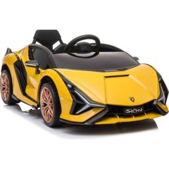 Lean Cars Electric Ride On Car Lamborghini Sian Yellow