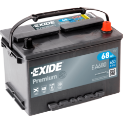 Akumulators EXIDE PREMIUM 68Ah 650A EA680 277x175x190-+