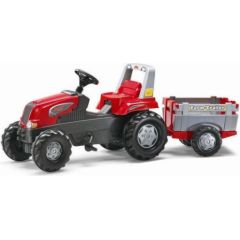 Rolly Toys Traktor Junior czerwony z przyczepą 800261 (5800261)