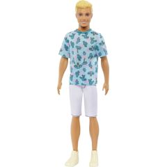 Lalka Barbie Mattel Ken Fashionistas 211 z blond włosami, w koszulce z kaktusami HJT10