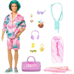 Lalka Barbie Mattel Barbie Extra Fly Ken Plażowa w podróży HNP86