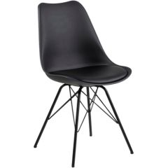 Krēsls ERIS 48.5x54xH85.5cm melns