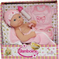 BAMBOLINA new born baby doll Amore, 34cm, with accessories, BD1831