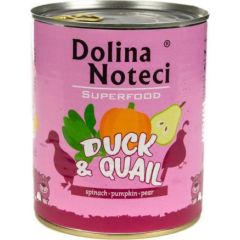 Dolina Noteci DOLINA NOTECI Superfood z kaczką i przepiórką - mokra karma dla psa - 400g