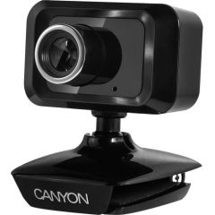 CANYON C1, Enhanced 1.3 Megapixels resolution webcam with USB2.0 connector, viewing angle 40°, cable length 1.25m, Black, 49.9x46.5x55.4mm, 0.065kg