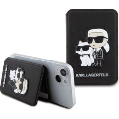 Karl Lagerfeld Universal  Choupette MagSafe Cardslot Wallet and Stand Case Black