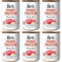 Brit Brit Mono Protein Beef & Rice 6 x 400 g