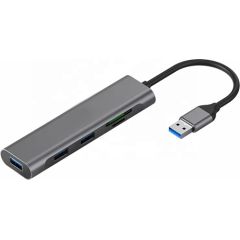 Extradigital Aдаптер USB 3.0 - 3 x USB 3.0, SD, TF