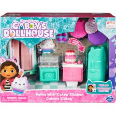 Spin Master Spin Master Gabbys Dollhouse Deluxe Room Kitchen Toy Figure (with Kuchi Cat Figure)
