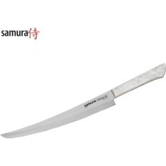 Samura Harakiri Acryl Универсальный Кухонный нож 230mm Tanto для нарезки с акриловой ручкой с AUS 8 кованной японской стали 58 HRC