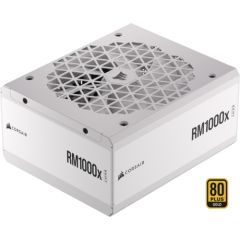 Corsair RM1000x White, PC power supply (white, 1x 12VHPWR, 8x PCIe, cable management, 1000 watts)