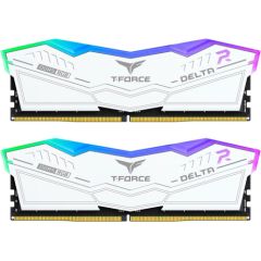 Team Group DDR5 - 48GB - 8200 - CL - 38 (2x 24 GB) dual kit, memory (white, FF4D548G8200HC38EDC01, DELTA RGB, INTEL XMP, AMD EXPO)