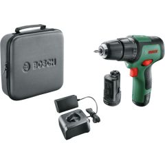 Bosch cordless impact drill EasyImpact 12, 12 volt, impact drill (green/black, 2x Li-ion battery 2.0 Ah)