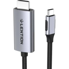 Lention CU707 USB-C to HDMI 2.0 cable, 4K60Hz, 1Gbps, 3m (gray)