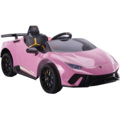 Lean Cars Electric Ride On Car Lamborghini Huracan Pink