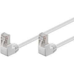 Goobay Kabelis UTP CAT5e LAN ar 2xRJ45 savienojumiem 90° leņķī 2.0m