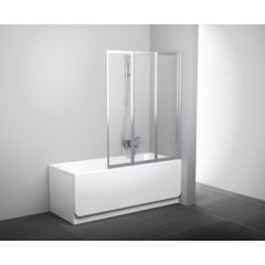 Ravak VS3 130 satin+glass Grape Bath screen