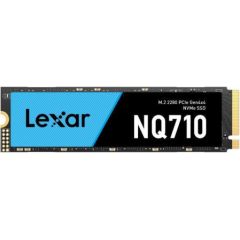 SSD LEXAR NQ710 500GB Heatsink M.2 PCIe Gen4 NVMe Write speed 1700 MBytes sec Read speed 4400 MBytes sec TBW 170 TB MTBF 150000 hours LNQ710X500G-RNNNG