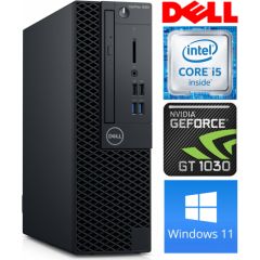 DELL 3060 SFF i5-8500 8GB 256SSD M.2 NVME GT1030 2GB DVD WIN11Pro