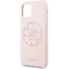 Guess GUHCN65LS4GLP 4G Silicone Tone pro Чехол для Apple iPhone 11 Pro Max Light Pink