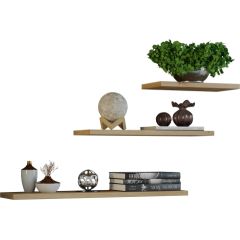 Top E Shop Topeshop TOBI 3P ARTISAN shelve Floating shelf Wall mounted Particle board Oak, Wood