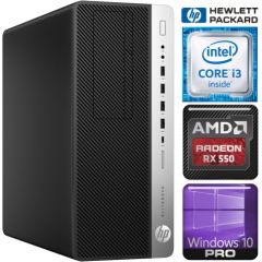 HP 800 G3 Tower i3-7100 8GB 256SSD M.2 NVME+1TB RX550 4GB WIN10Pro