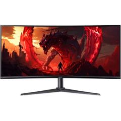 LCD Monitor ACER UM.CX0EE.H01 34" Gaming Curved 21 : 9 Panel VA 3440x1440 21:9 100Hz Matte 1 ms Speakers Height adjustable Tilt Colour Black UM.CX0EE.H01