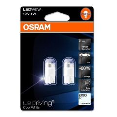 Osram Salona apgaismojuma spuldžu komplekts  W5W 2850CW-02B Cool White