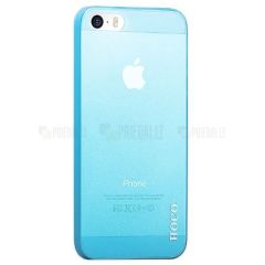 HOCO Ultra thin transparent Hard Back Cover Case For iPhone 5S/5 - Blue (Ir veikalā)