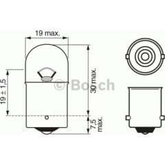 Bosch Pagrieziena rādītāja spuldze 1 987 302 204