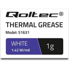 Qoltec Thermal paste 1.42 W/m-K | 1g | White
