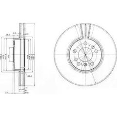 Delphi Bremžu disks BG3628