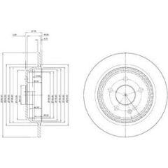 Delphi Bremžu disks BG3969