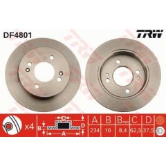 TRW Bremžu disks DF4801