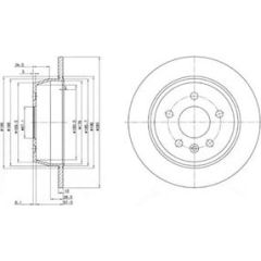 Delphi Bremžu disks BG3241