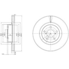 Delphi Bremžu disks BG2827