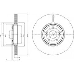 Delphi Bremžu disks BG9687